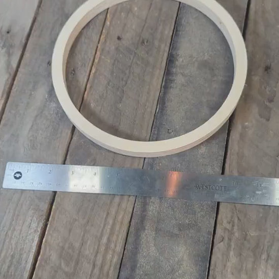 9" Wood Donut Ring with 8" center hole, BALTIC BIRCH Wooden Circles, Blank Circles, Unfinished Wooden Circles,  DIY Craft