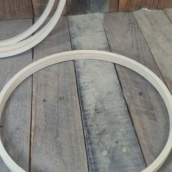 12.5" Baltic Birch Wood Circle, 11.75" Center Hole, DIY Craft