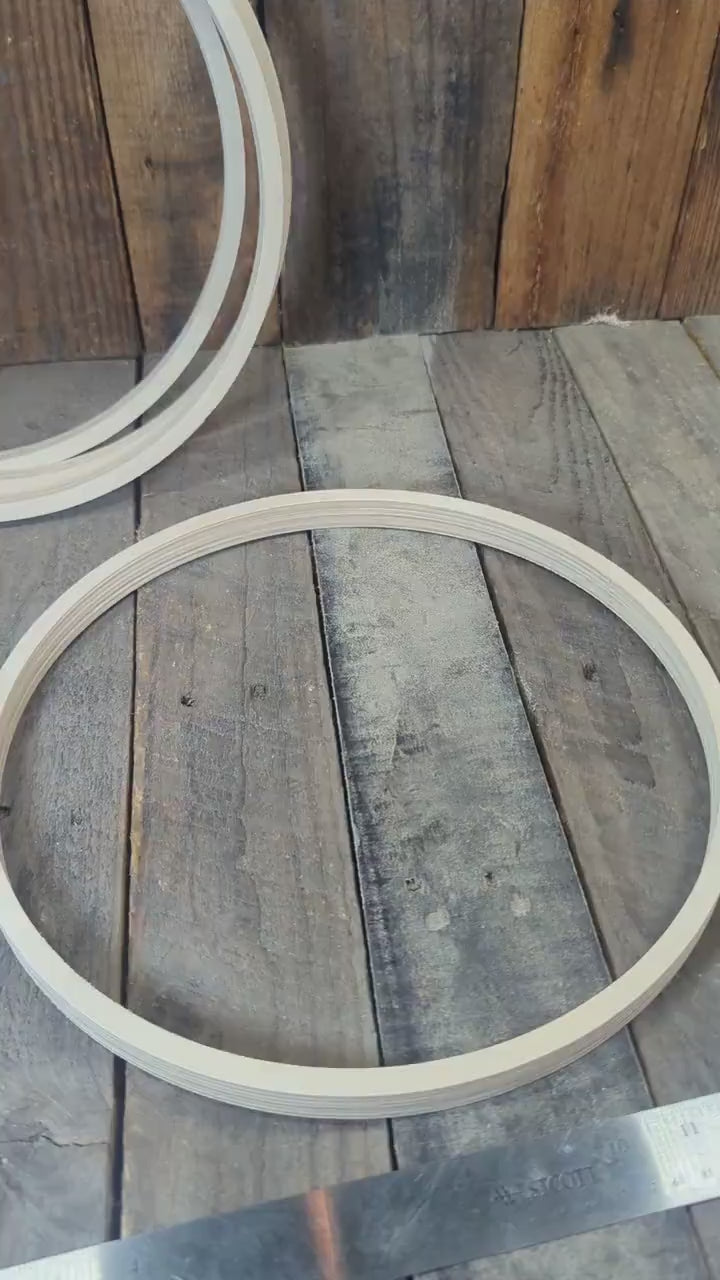 12.5" Baltic Birch Wood Circle, 11.75" Center Hole, DIY Craft