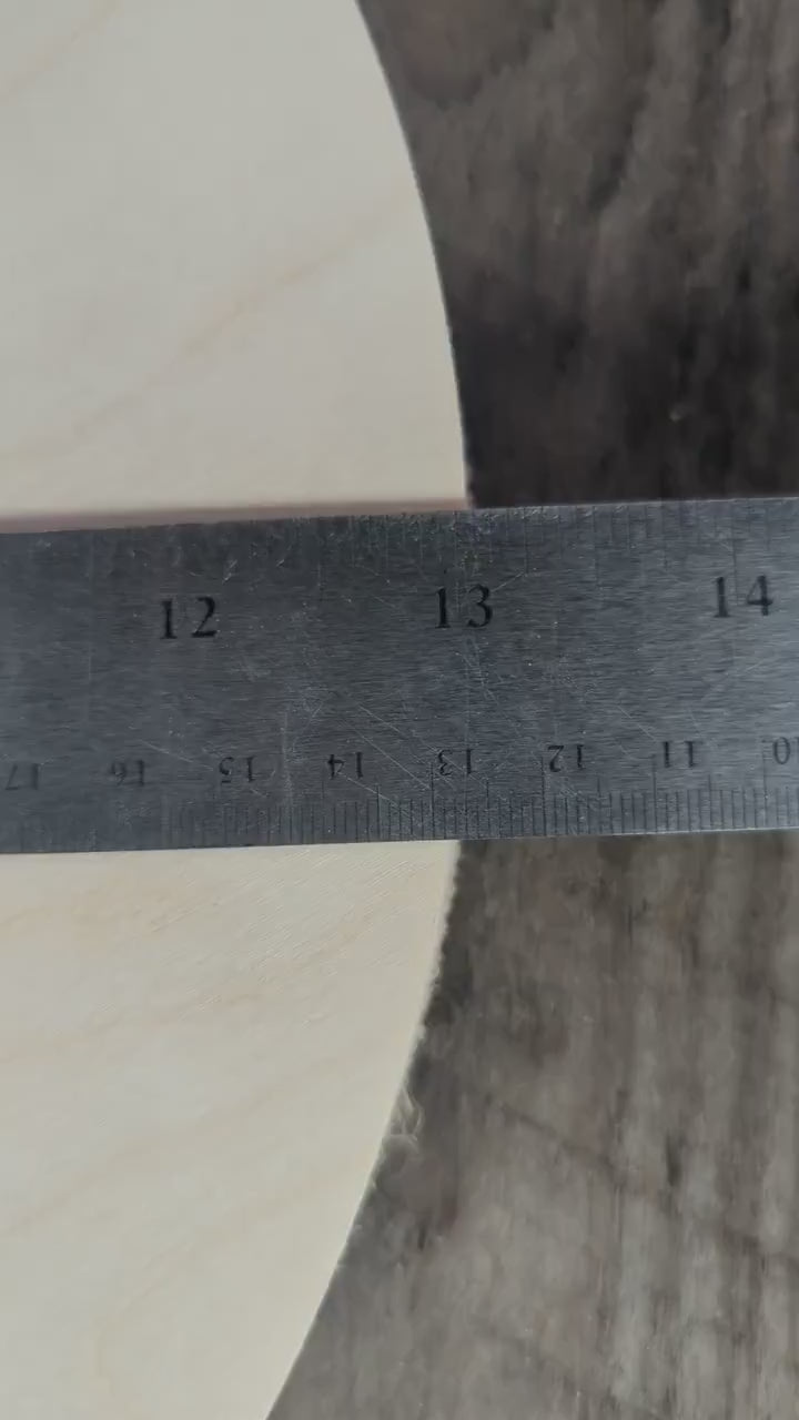 13" Baltic Birch Wood Circle, Unfinished DIY Craft Plaque
