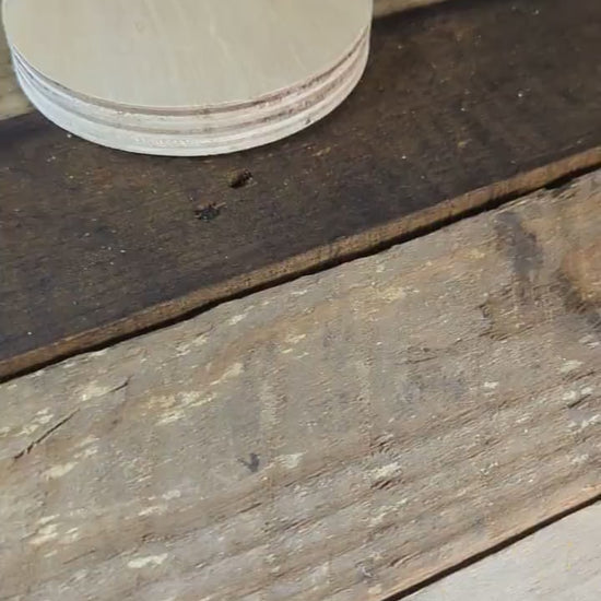 4.5" Baltic Birch Wood Circle, Unfinished DIY Crafting Supply