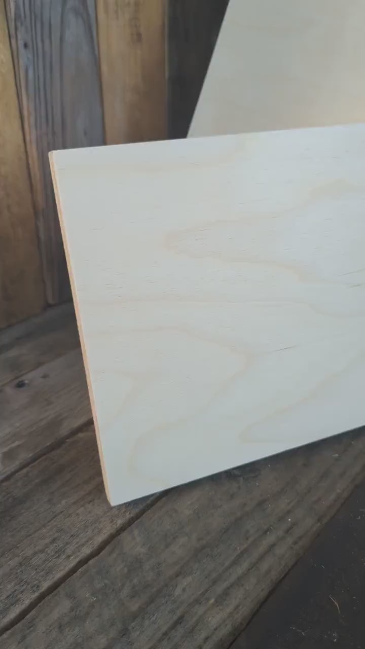 8x20" Baltic Birch Wood Rectangle, Unfinished Sign Board