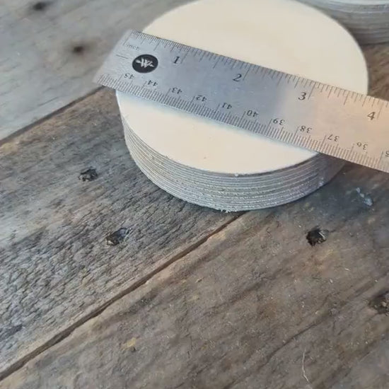 5 Pack - 3.75" Baltic Birch Wood Circle Discs
