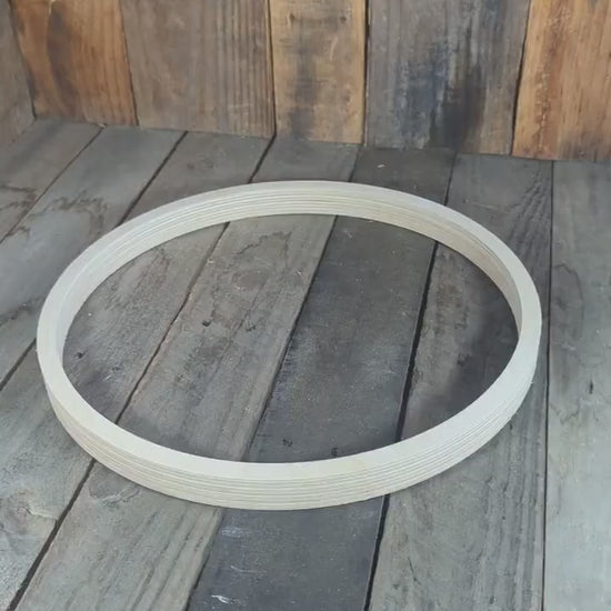13.5" Baltic Birch Wood Circle, 12.5" Center Hole, DIY Craft Supply