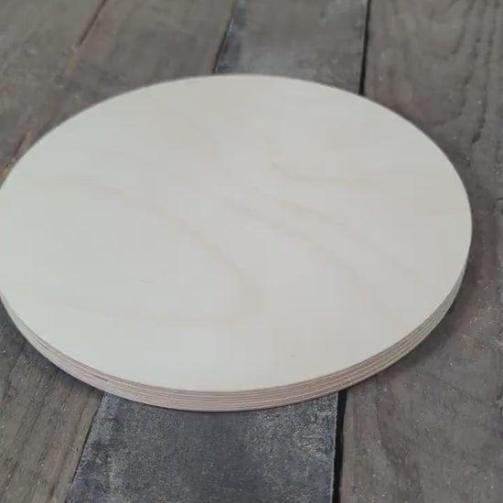 8.25" Baltic Birch Wood Circle, Unfinished Wooden Plaque, DIY Craft Supply