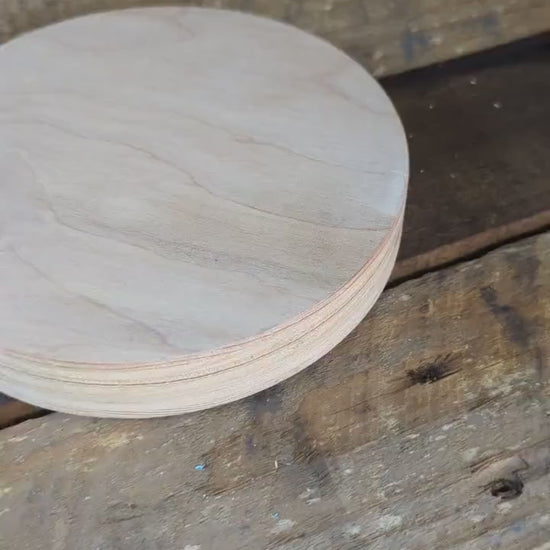6" Baltic Birch Wood Circle, Unfinished DIY Craft Supplies