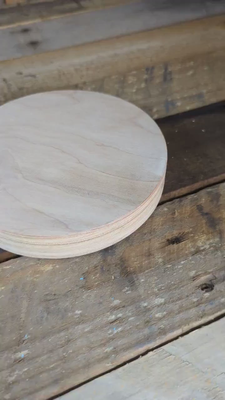 6" Baltic Birch Wood Circle, Unfinished DIY Craft Supplies