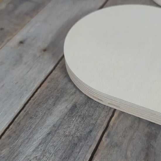 6.5 x 14.5" Baltic Birch Wood Oblong Shape, Unfinished Plaque