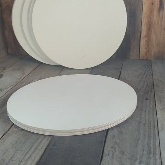 11" Baltic Birch Wood Circle, Unfinished Plaque, DIY Craft Supply