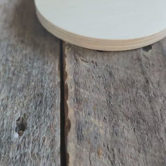 4.25" Baltic Birch Wood Circle, Unfinished Wooden Plaque