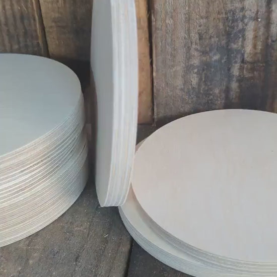 6.25" Baltic Birch Wood Circle, Unfinished Plaque, DIY Craft Supply