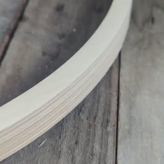 15" Baltic Birch Wood Circle, 14" Center Hole, Unfinished Wooden Circle