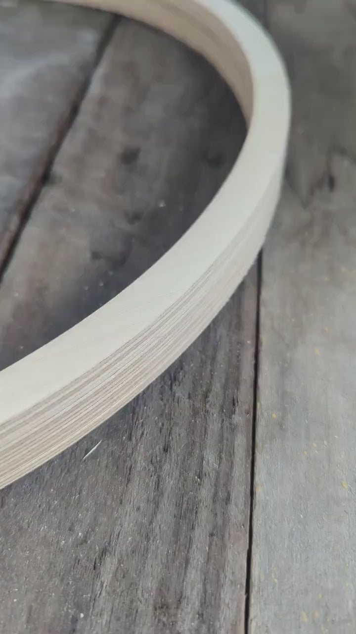 15" Baltic Birch Wood Circle, 14" Center Hole, Unfinished Wooden Circle