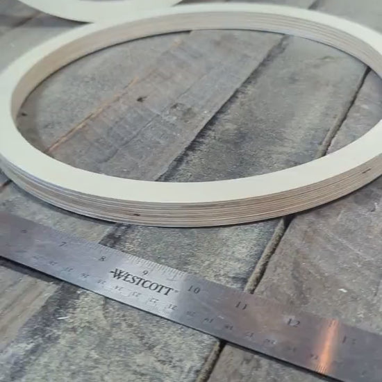 12.5" Baltic Birch Wood Circle Disc, 11" Center Hole, DIY Craft