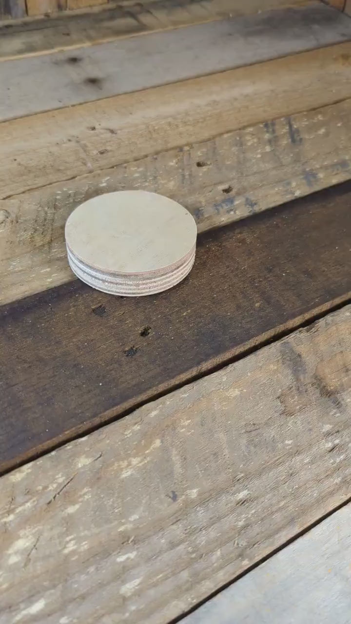 5 Pack - 3" Baltic Birch Wood Circle