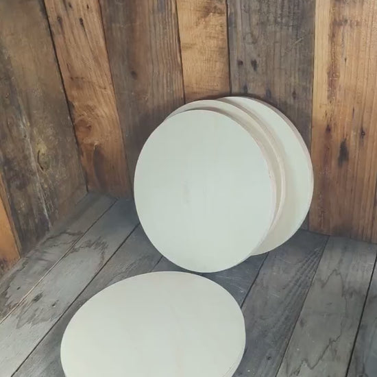 10.625" (10 5/8") Baltic Birch Wood Circle, DIY Craft
