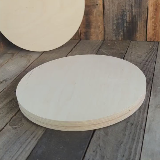11.5" Baltic Birch Wood Circle, Unfinished DIY Craft Plaque