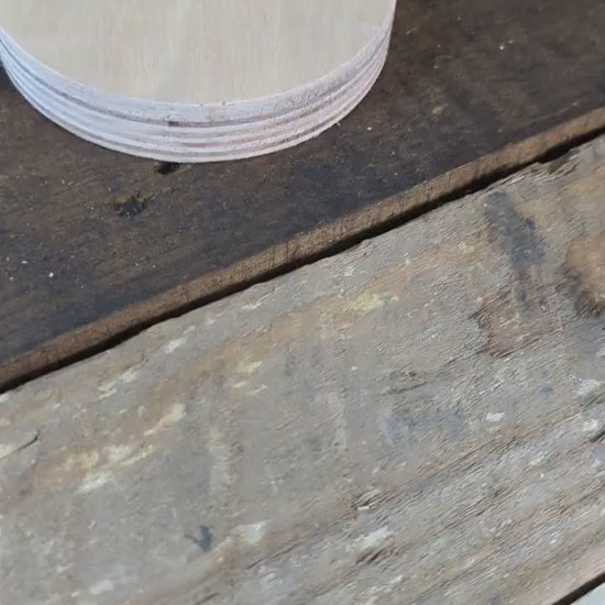 4" Baltic Birch Wood Circle, Unfinished Wooden Discs, DIY Craft Supplies