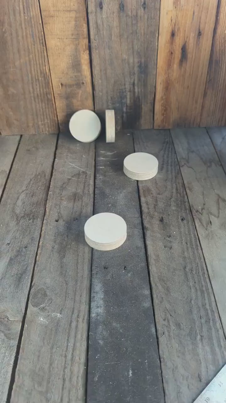 5 Pack - 2.75" Baltic Birch Wood Circle