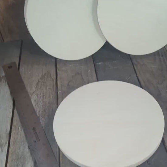 7.875" Baltic Birch Wood Circle, DIY Craft Supply