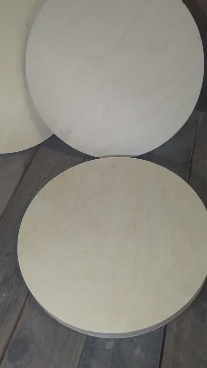 10.25" Baltic Birch Wood Circle, Unfinished Craft Supply