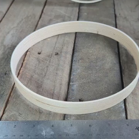 8.5" Baltic Birch Wood Donut Ring, 8.25" Center Hole, DIY Craft