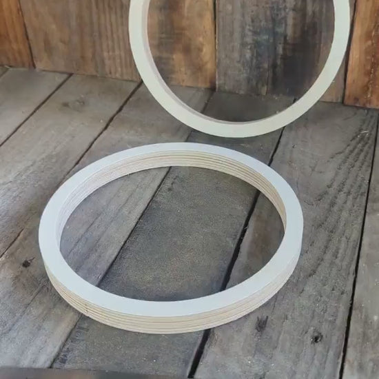 8" Baltic Birch Wood Donut Ring, 7" Center Hole, DIY Craft