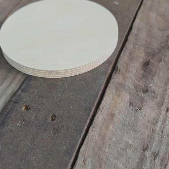 5.75" Baltic Birch Wood Circle, Unfinished DIY Craft Supply