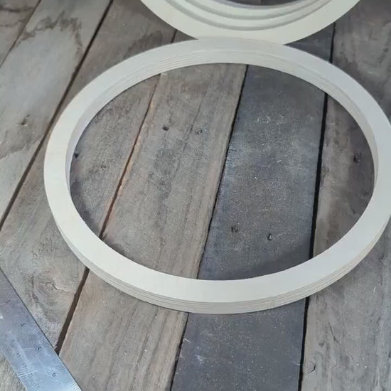 12.5" Baltic Birch Wood Circle, 11" Center Hole, DIY Crafts