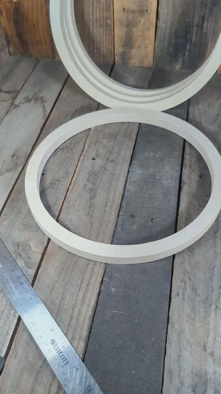 12.5" Baltic Birch Wood Circle, 11" Center Hole, DIY Crafts