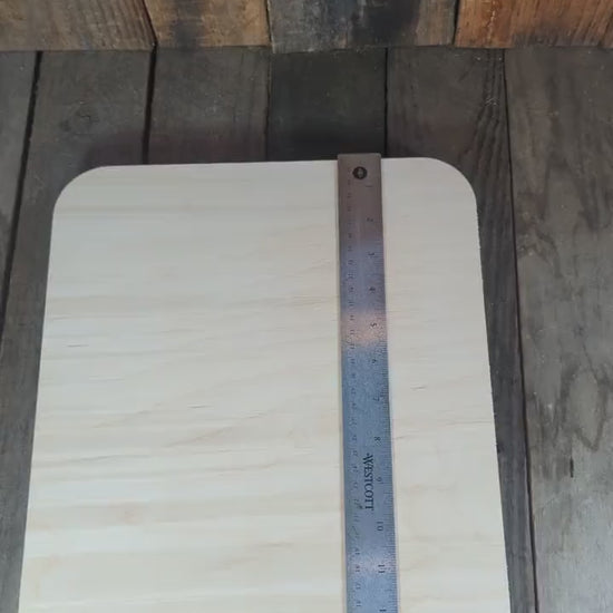 11.5 x 13.5" Baltic Birch Wood Plaque, 1.5 Radius Corners, DIY Craft Board
