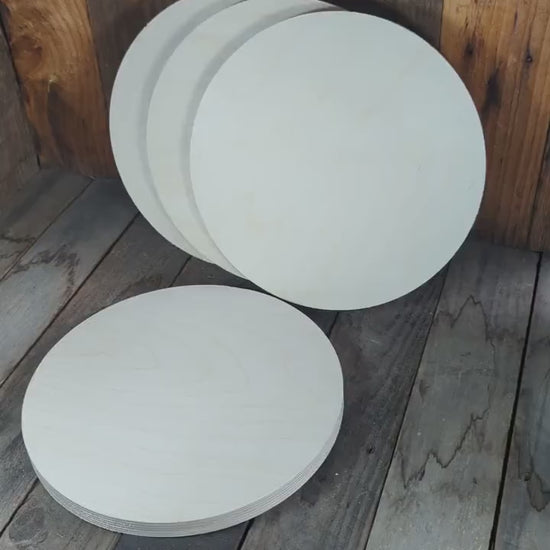 10.75" Baltic Birch Wood Circle, Unfinished Plaque, DIY Crafting Supplies