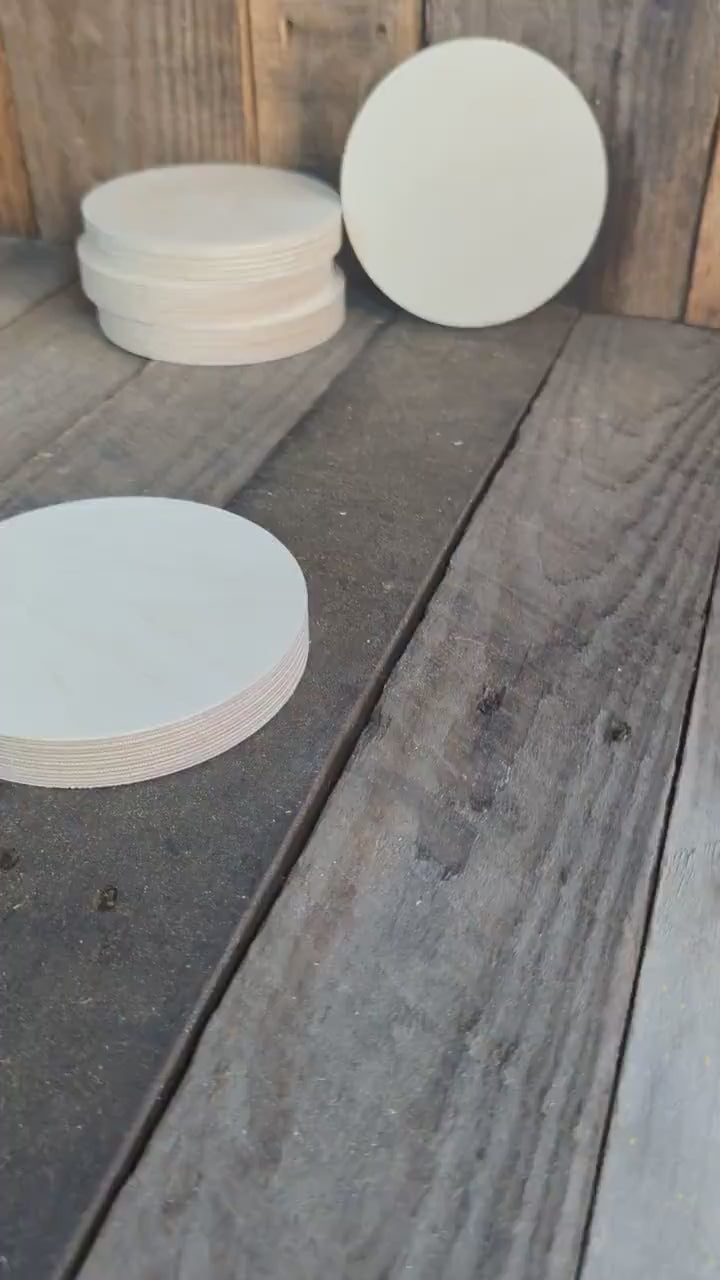 4.75" Baltic Birch Wood Circle, DIY Craft Supplies