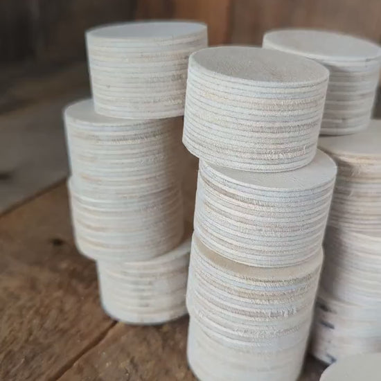 1.5" (1 1/2") Wood Circle Disc Plaques, BALTIC BIRCH - Wooden Circles, Blank Circles, Unfinished Wooden Circles, DIY Crafting Supplies