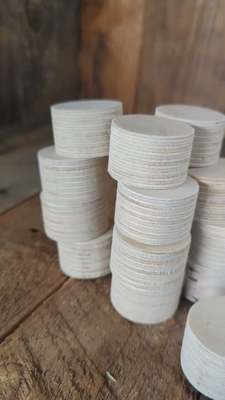1.5" (1 1/2") Wood Circle Disc Plaques, BALTIC BIRCH - Wooden Circles, Blank Circles, Unfinished Wooden Circles, DIY Crafting Supplies