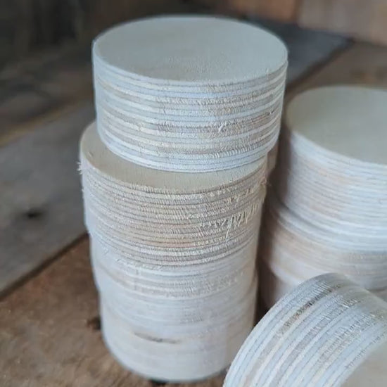 5 Pack - 2" Baltic Birch Wood Circle Discs, DIY Crafting Supplies