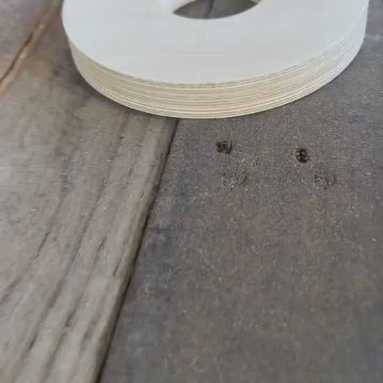 5.5" Baltic Birch Wood Donut, 2" Center Hole, DIY Crafting