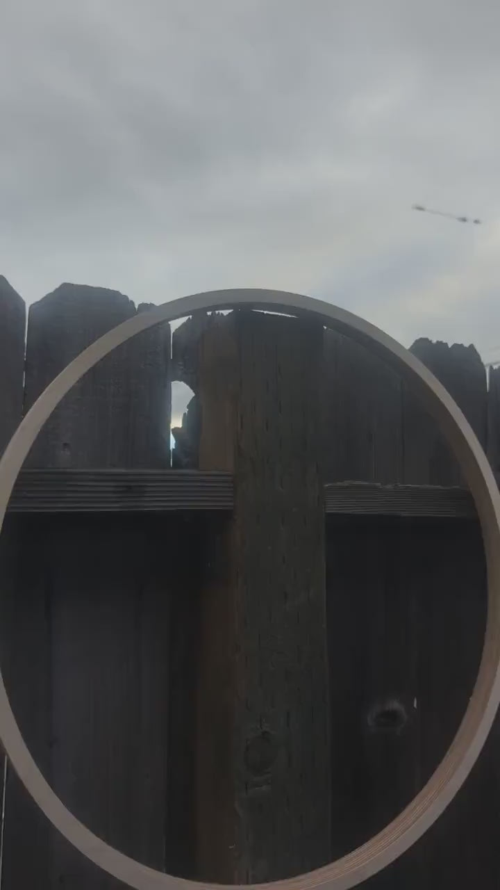 20" Baltic Birch Wood Donut Ring, 19" Center Hole, DIY Craft Supply