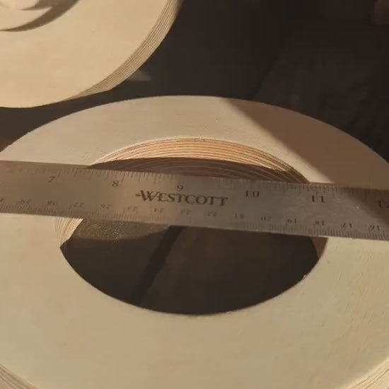 7" Baltic Birch Wood Circle Donut, 4" Center Hole, Craft Supplies