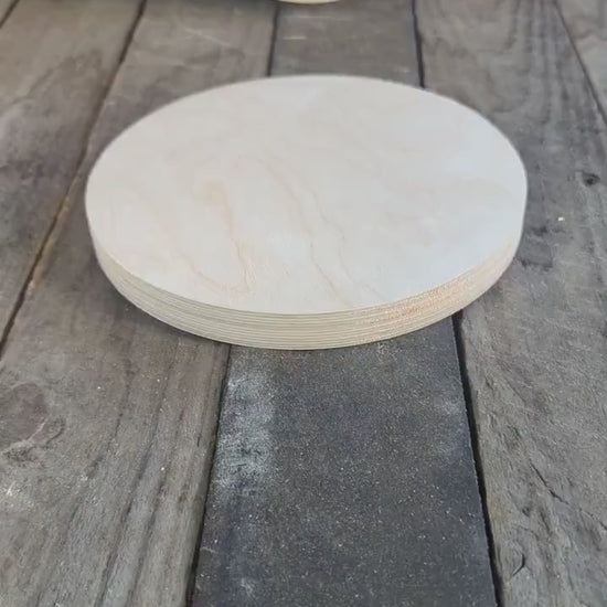 7.5" Baltic Birch Wood Circle, Unfinished DIY Craft Plaque