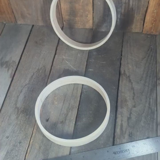 6.5" Baltic Birch Wood Donut, 6" Center Hole, DIY Crafting Supplies