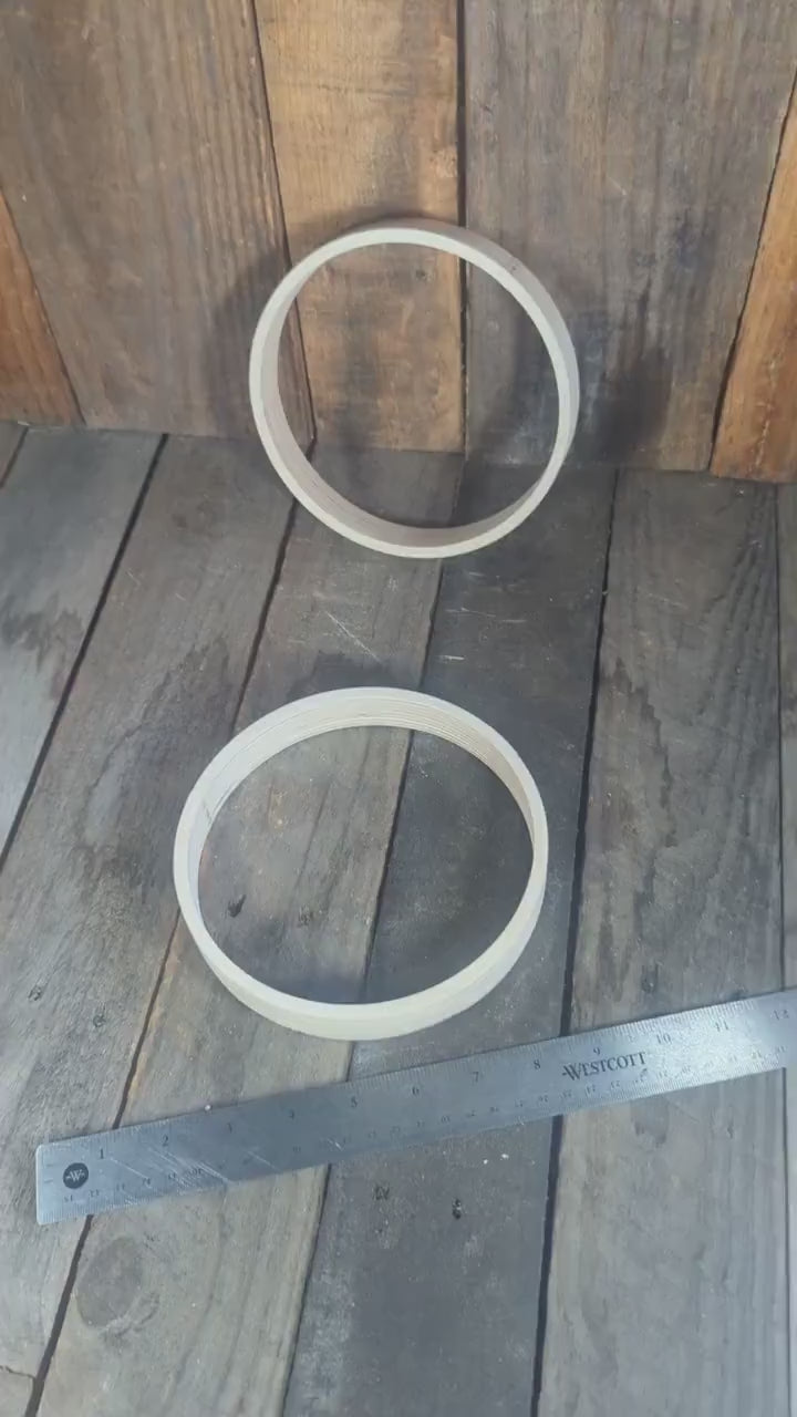 6.5" Baltic Birch Wood Donut, 6" Center Hole, DIY Crafting Supplies